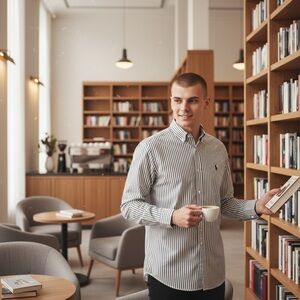 Polo Ralph Lauren Blue Label 15” Neck Slim Fit Gray/White Stripe Preppy Casual